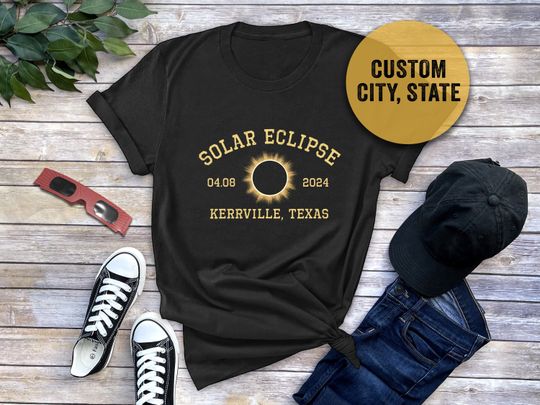 Total Solar Eclipse 2024 Shirt, Custom State City