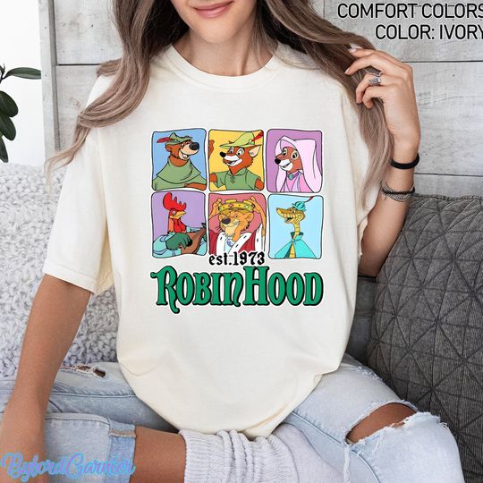 Vintage Disney Robin Hood Characters Est. 1973 Shirt, Retro Disney Robin Hood Shirt