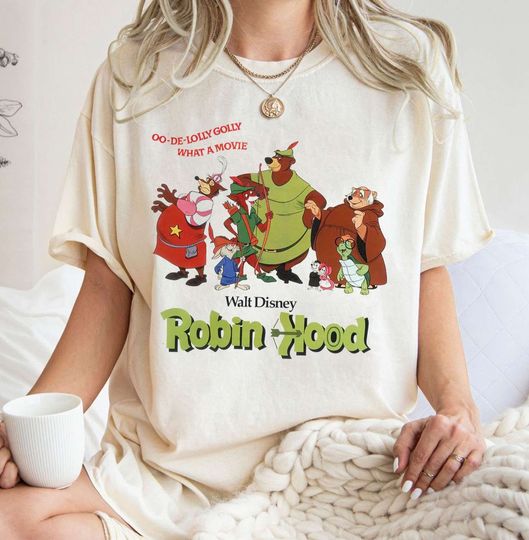 Vintage Robin Hood Disney Character Shirt, Robin Hood Fox Shirt