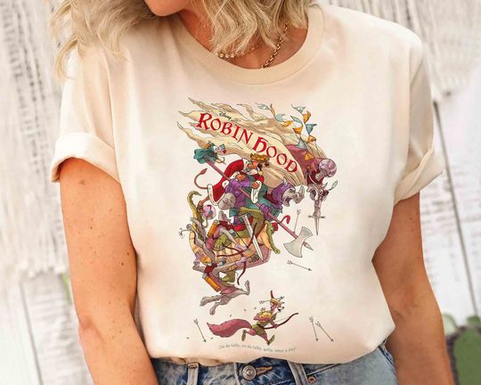 Disney Robin Hood Vintage Characters Shirt