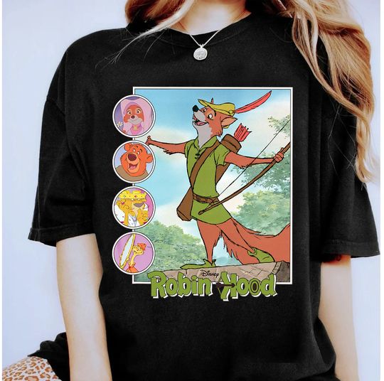 Disney Robin Hood Classic Disney Film Retro T-Shirt