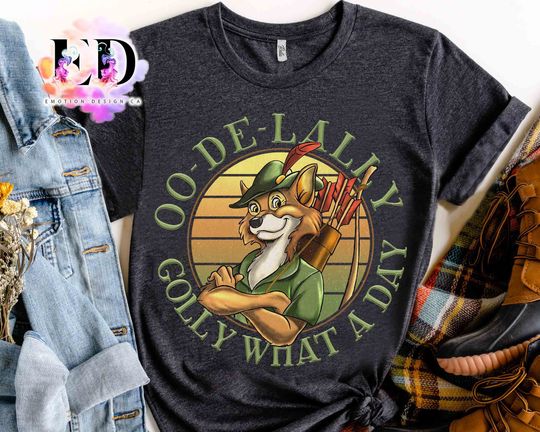 Robin Hood Oo De Lally Golly What A Day Retro T-shirt