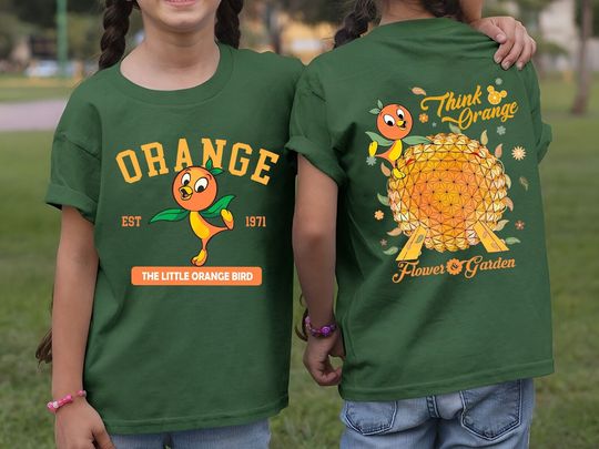 Disney Little Orange Bird Shirt, Hello Sunshine Walt Kid Shirt, Disneyland Family Matching Flower and Garden Festival 2024