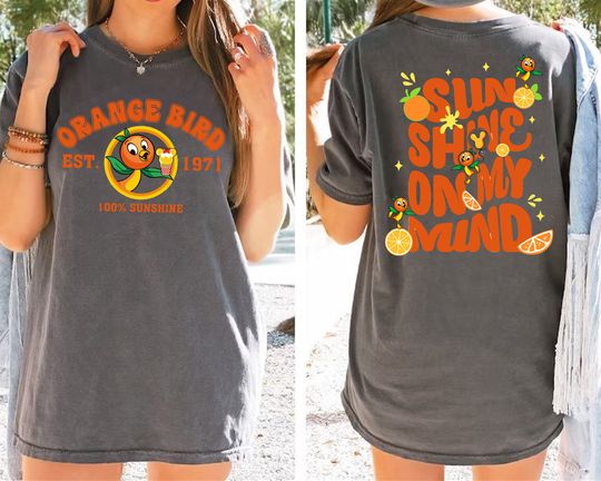 Disney Vintage Orange Bird est 1971 Comfort Color Shirt, Disney Florida Orange Bird Shirt, Hello Sunshine Shirt, Disneyland Trip Shirt