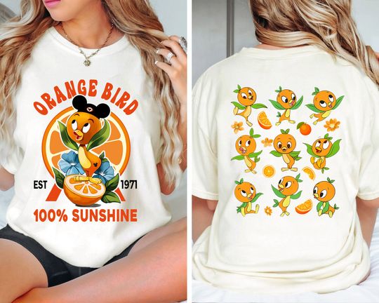 Orange Bird Shirt, Orange Bird Sunshine T-Shirt, Disney Epcot Flower & Garden Festival Tee, Orange Bird Flower Festival, Disneyland Trip