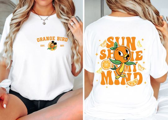 Disney Orange Bird Tshirt, Disney Toddlerl Shirt, Orange Bird Flower Festival Tee, Epcot Shirt, Orange Bird Sunshine Shirt
