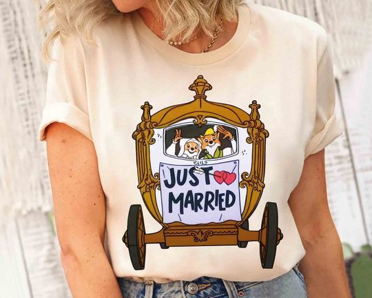 Disney Robin Hood And Maid Marian Just Married T-shirt