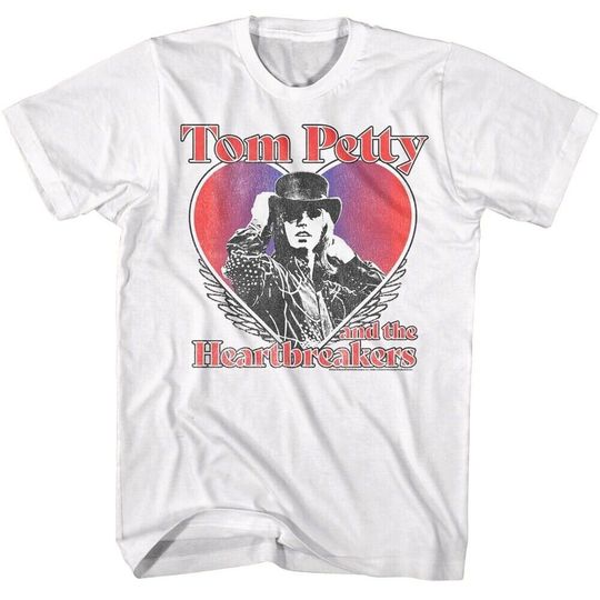 Tom Petty & the Heartbreakers T-Shirt Heart Rock Band Tees