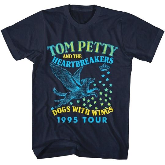 Tom Petty & the Heartbreakers Shirt Dogs with Wings Tour Men's Tees