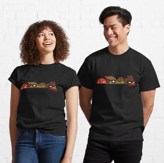 Go!Robins! - Robin Row Classic Cartoon T-Shirt