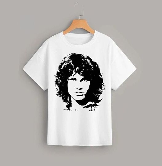 Jim Morrison Graphic T-Shirt, Rock band T-shirt