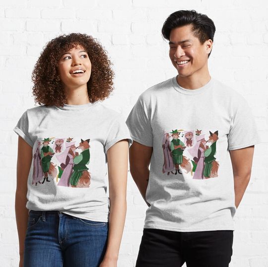 "Foxes in Love" Classic T-Shirt
