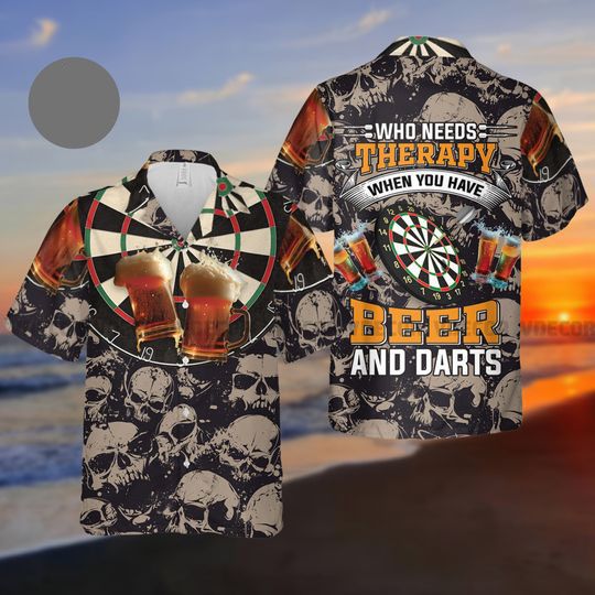 Drink Beer And Play Dart Hawaiian Shirt, Dart Lovers Summer Shirt, Summer Sport Shirt, Dart Hawaii Shirt, Dart Lovers, Dart Player Gifts