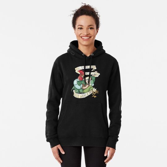 Alan-A-Dale Rooster OO-De-Lally Golly What A Day Tattoo Pullover Hoodie