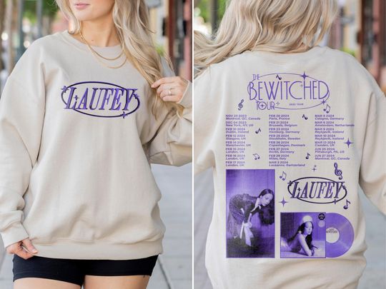 laufey tour 2024 unisex t-shirt sweatshirt hoodie,laufey the bewitched tour,laufey fan gift shirt,laufey merch shirt,2024 tour shirt