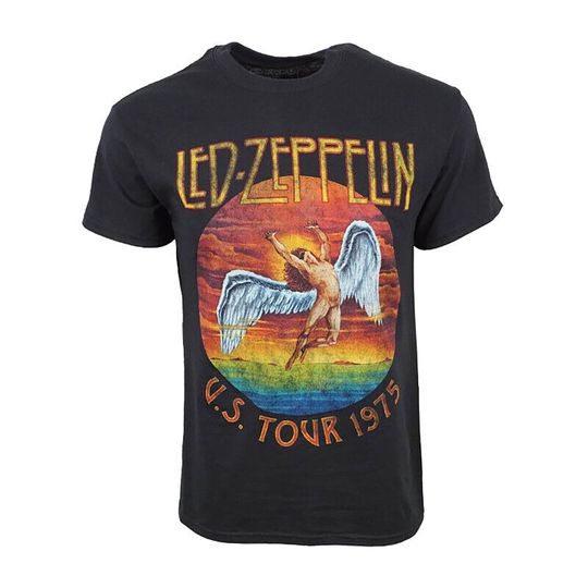 LED ZPELIN 1975 Us Tour T Shirt Original License Shirt Gift Tee for Men Women Unisex T-Shirt