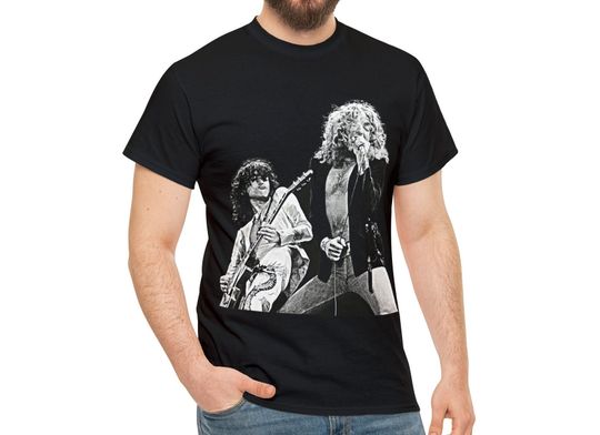 LED ZPELIN, Jimmy Page, Robert Plant, Black Unisex T-Shirt, Jimmy Page Tee, Music T-Shirt, Robert Plant Tee, LED ZPELIN Gift, Rock Stars