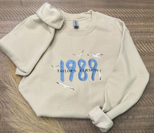 1989 Embroidered Sweatshirt| Custom Embroidery