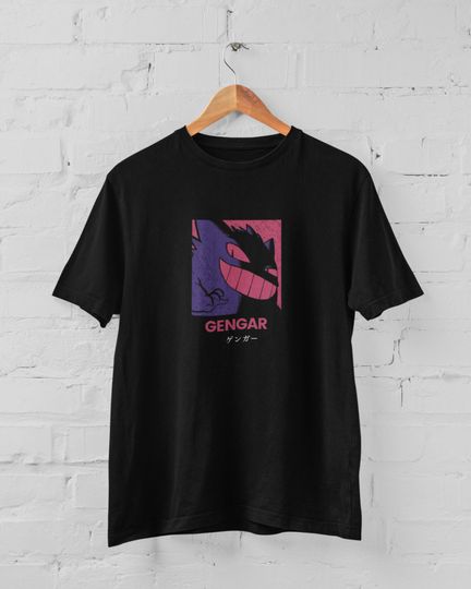 Gengar Ghastly T-Shirt, Japanese Anime T-Shirt