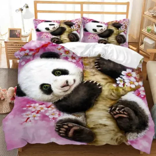 Holiday Gift Bedding Set Panda Sloth Bear