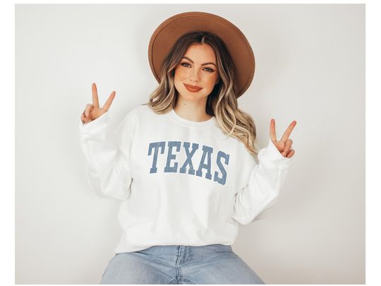 Texas Sweatshirt, Texas Blue Print Hoodie, Austin Cute Texas Fan Sweater, Texas College Student Gifts, University of Texas Sweatshirt