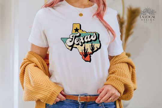 Vintage Texas Shirt, Texas Fan Shirt, Vintage T Shirt, Retro Texas Shirt, Texas Lover Gifts, State Shirts, Texas T-Shirt, Texas Cities Shirt