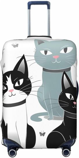 Cute Cats Luggage Cover, Cat Lover Gift