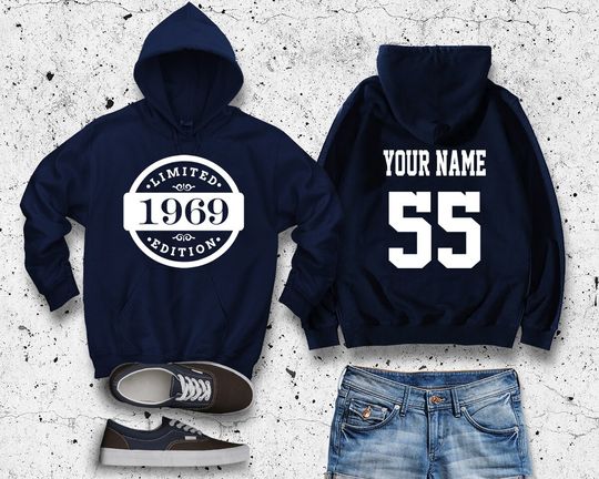 55th Birthday Hoodie | Limited Edition Birthday Hoodie | 1969 | Special Person | Personalized Hoodie | Celebration Gift | Mens Unisex Youth