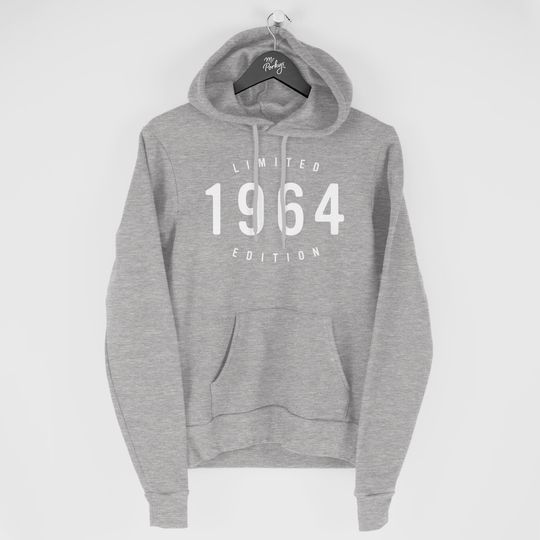 60th Birthday Hoodie for Men, 1964 Hoodie, 60th Birthday Gift for Him, Limited Edition 1964 Hoody for Men