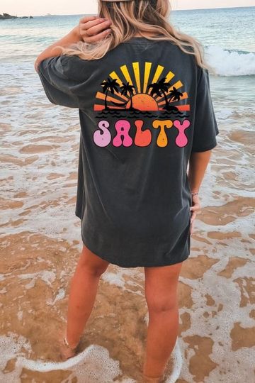 Stay Salty Tee, Summer Graphic Tee, BeachT-shirt
