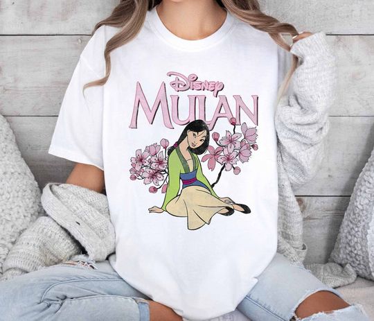 Vintage Disney Princess Mulan Blossom Shirt