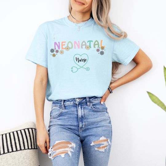 Personalized Neonatal Nurse Shirt, Dainty NICU Nurse Heart Shirt