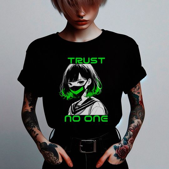 Masked Girl T-shirt | Trust No One Shirt