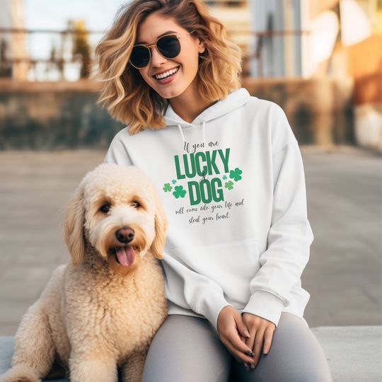 Dog Lover Sweatshirt, Dog Mom Shirt, St Patricks Sweater