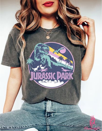 Disney Jurassic Park Vintage T Rex Break Out T Shirt