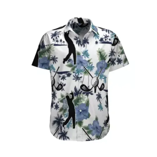 Golf Beach 3D Empire All Hawaiian, Summer Party Shirt, Buttom Down Shirt