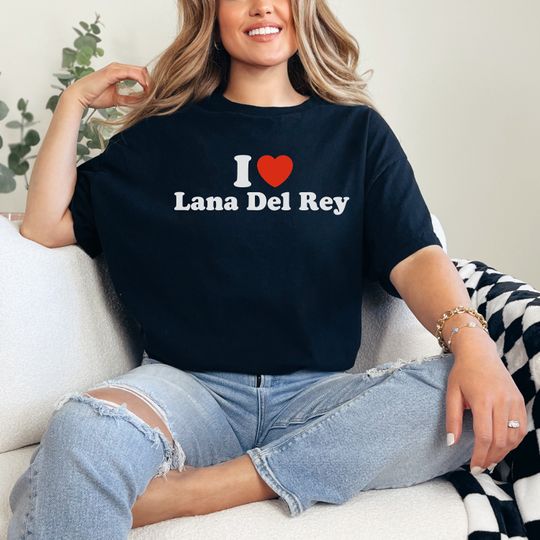 I Love Lana Del Rey Tshirt, Retro Lana Del Rey Merch