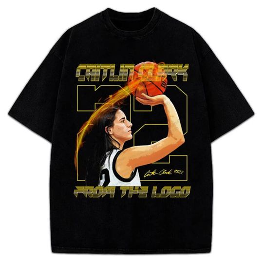 Caitlin Clark T-Shirt From The Logo Custom Fan Art Graphic Tee, Sports Fan Gift