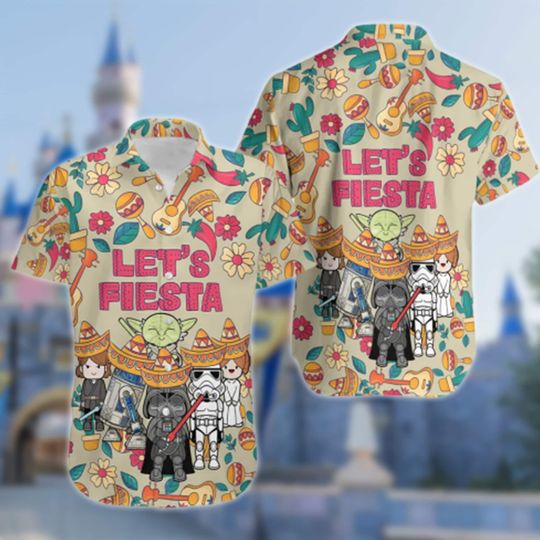 Let's Party Hawaii Beach Shirt, Characters 3D All Over Print Shirt