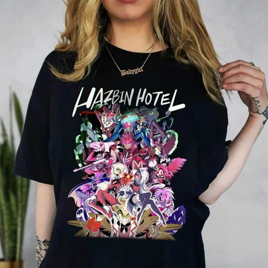 Alastor Hazbin Hotel Shirt, Hazbin Hotel Characters Shirt, Hazbin Hotel Cartoon Merch