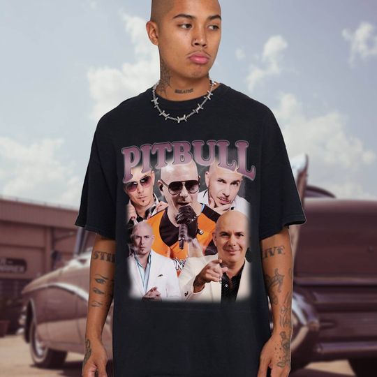 Pitbull Shirt Vintage Pitbull Bootleg Shirt Pitbull Hip Hop Shirt Pitbull Rap Shirt Vintage 90s Retro 90 Shirt Pitbull Tshirt