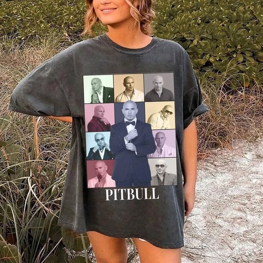 P.itbull Shirt, Vintage Pit.bull Shirt, Vintage Eras Style Shirt, Pi.tbull Rap Hip Hop Shirt