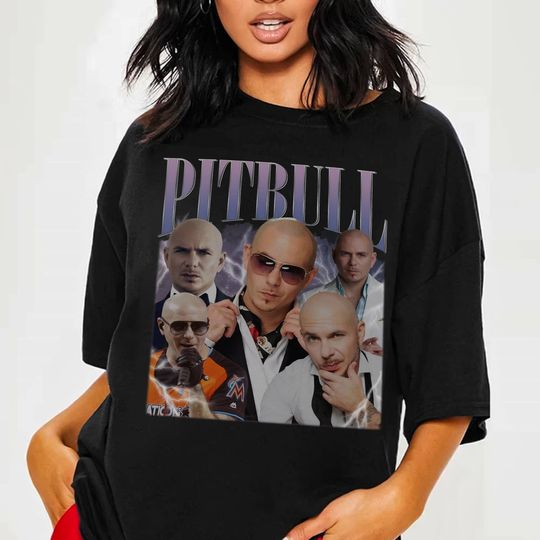 Pitbull Shirt | Vintage Pitbull Bootleg Shirt | Pitbull Hip Hop Shirt | Rap Shirt | Vintage 90s Retro 90 Shirt | Pitbull Tshirt