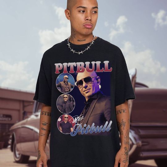 Pitbull Shirt Vintage Pitbull Bootleg Shirt Pitbull Hip Hop Shirt Rap Shirt Vintage 90s Retro 90 Shirt Pitbull Tshirt