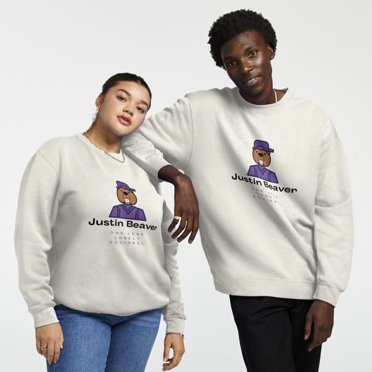 Justin Beaver - One Less Lonely Squirrel Pullover Sweatshirt
