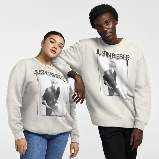 Justin Bieber Official My World Photo Pullover Sweatshirt