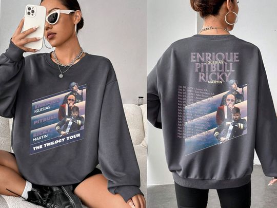 Enrique Iglesias X Pitbull X Ricky Martin The Trilogy Tour 2024 Shirt, The Trilogy 2024 Concert Shirt, Enrique Iglesias Pitbull Ricky Martin