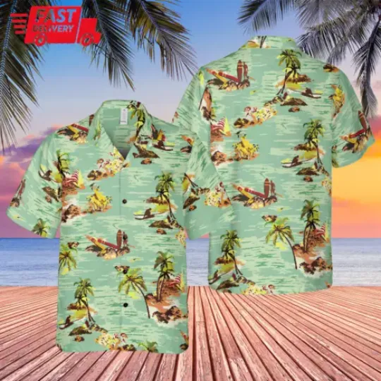 Harry Dean Stanton Hawaiian Shirt, Samuel Brett From Alien Costume Shirt