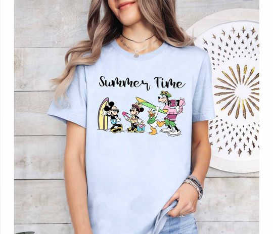 Disney Summer Time Mickey And Friends Shirt