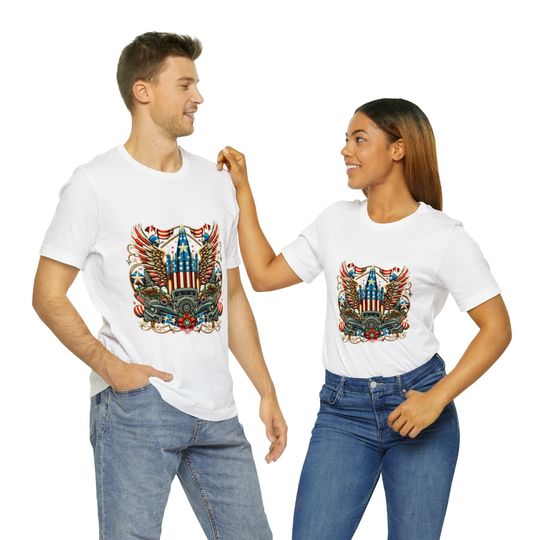 America T-Shirt, USA Flag T Shirt, Gift For American